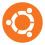 Ubuntu logo.