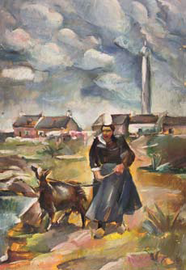 Woman with Goat