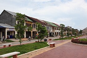 Một con phố chính tại Kampot