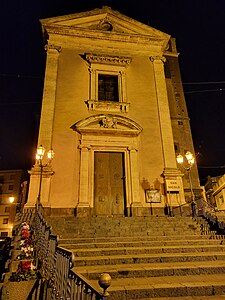 La chiesa di San Nicolò, a Misterbianco, 9 febbraio 2024.