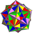 5個の正六面体による複合多面体