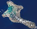 Kiritimati des de satèl·lit.