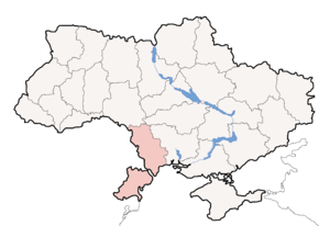 Poziția regiunii Regiunea Odesa