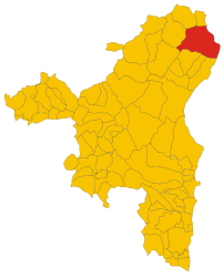 Siniscola – Mappa