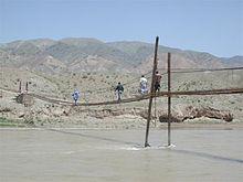 Egy afgán gyaloghíd