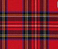 Image 44The Royal Stewart tartan. It is also the personal tartan of Queen Elizabeth II Tartan is used in clothing, such as skirts and scarves, and has also appeared on tins of Scottish shortbread. (from Culture of the United Kingdom)