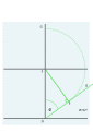 Marking the latitude, laying out length '"`UNIQ--postMath-00000006-QINU`"', and copying to G on the vertical.