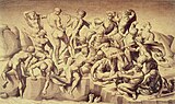 Michelangelo Buonarroti: A Cascinai csata (másolat, Bastiano da Sangallo)