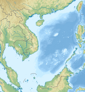 Isla Nanshan ubicada en Mar de la China Meridional