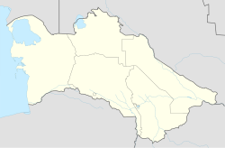 Merv trên bản đồ Turkmenistan