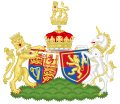 Stemmi combinati di Edoardo e Sophie, duca e duchessa di Edimburgo.