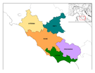 Mappa del Lazio