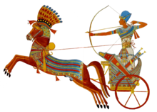 Ramesses II riding a chariot