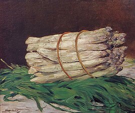 Une botte d'asperges, 1880, Cologne, musée Wallraf-Richartz.