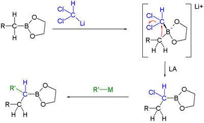 Boronic ester homologization