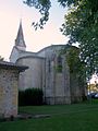 Le chevet de l'église (août 2015).