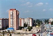 Soviet-era apartment block in the Namyv neighborhood of Mykolaiv.