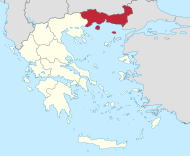 Macedonia Orientalis et Thracia (regio Graeciae): situs