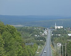 Route 269 between Saint-Gédéon and Saint-Théophile.