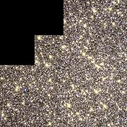 Région centrale d'Omega Centauri (télescope spatial Hubble).