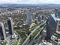 Sabancı Center, İşbank and Finansbank towers viewed from the roof of Istanbul Sapphire