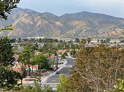 San Jacinto neighborhood with San Jacinto Mountains in the background