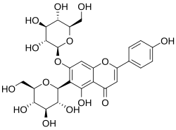 Chemical structure of saponarin