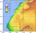 Топографія Західної Сахари