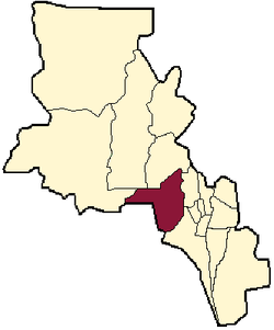 location of Pomán Department in Catamarca Province