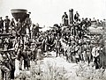 Image 51The Golden Spike where the First transcontinental railroad was completed in the U.S. on May 10, 1869, in Promontory, Utah (from Utah)