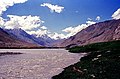 The Kun and Nun mountain range in Kargil.