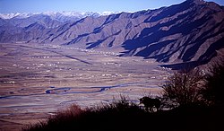 A view from Ganden Monastery