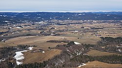 The characteristic landscape of Nannestad