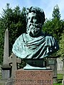 Bust on Hill's grave