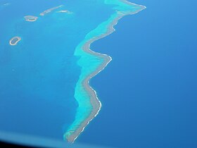 Aerial photographs of Annibal reef and islets