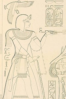 Ramesses VII from tomb KV1, drawn by Karl Richard Lepsius