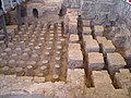 Hypocausteaalag im Badkomplex