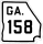 State Route 158 marker