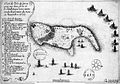 Image 7« Plan de l'isle de Gorée avec ses deux forts et le combat que nous avons rendu le premier du mois de novembre 1677 » (from History of Senegal)