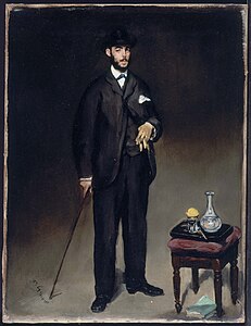 Portrait de Théodore Duret 1868, (43 × 35 cm), musée du Petit Palais Paris.