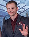 Simon Pegg fa il saluto vulcaniano nel 2016 durante la presentazione del film Star Trek Beyond