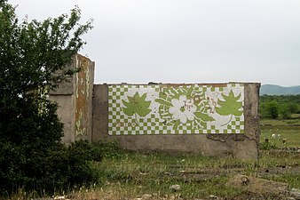 Old bus stop in Fuzuli