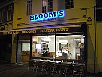 Bloom's restaurant was the longest-standing kosher restaurant in England.