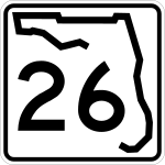 Straßenschild der Florida State Road 26