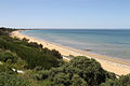 View over Mentone Beach and Beaumaris Bay south towards Mordialloc and Frankston