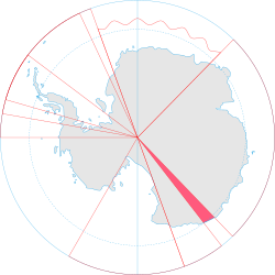 Ligging van Adélieland