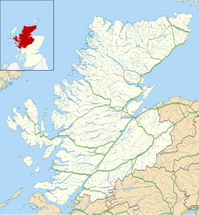 Map showing the location of Insh Marshes National Nature Reserve