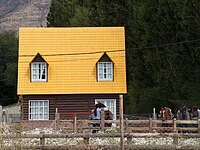 Karakteristiek huis in El Calafate