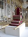 教宗庇護七世的寶座在凡爾賽宮展出。