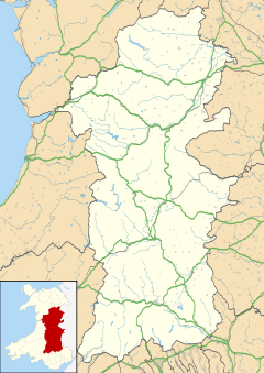 Penegoes is located in Powys